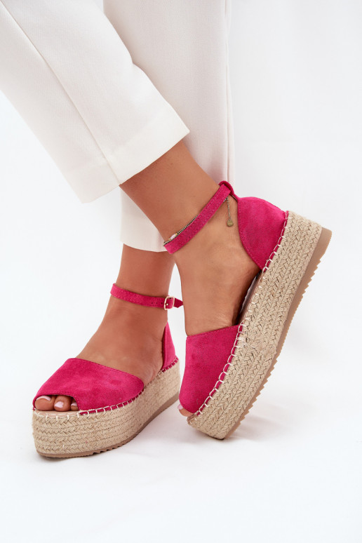 basutės Espadrilės su platforma  rožinės spalvos Selise basutės Espadrilės su platforma  rožinės spalvos Selise