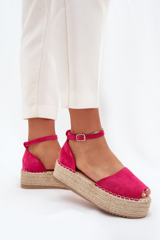 basutės Espadrilės su platforma  rožinės spalvos Selise basutės Espadrilės su platforma  rožinės spalvos Selise