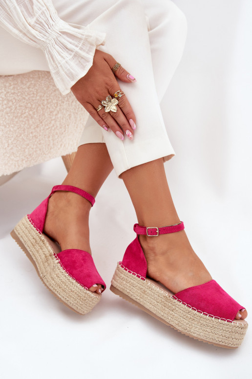 basutės Espadrilės su platforma  rožinės spalvos Selise basutės Espadrilės su platforma  rožinės spalvos Selise
