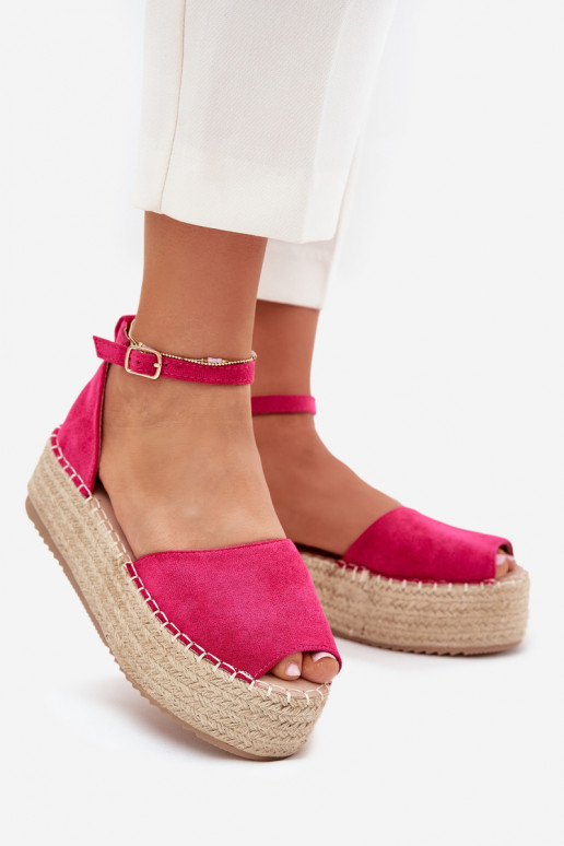 basutės Espadrilės su platforma  rožinės spalvos Selise basutės Espadrilės su platforma  rožinės spalvos Selise