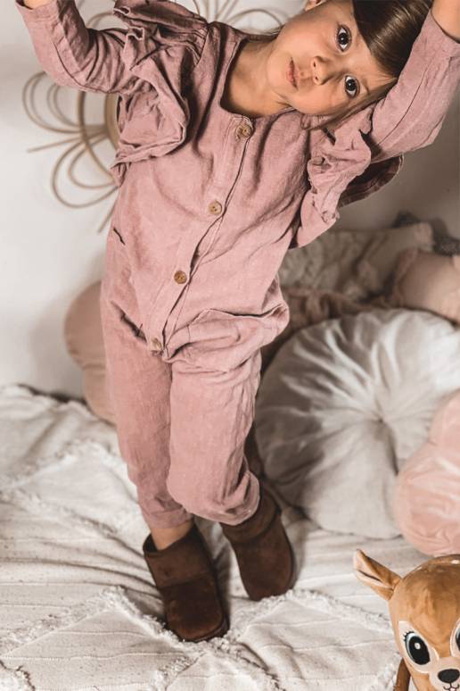 Šilti vaikiški žieminiai batai rudos...