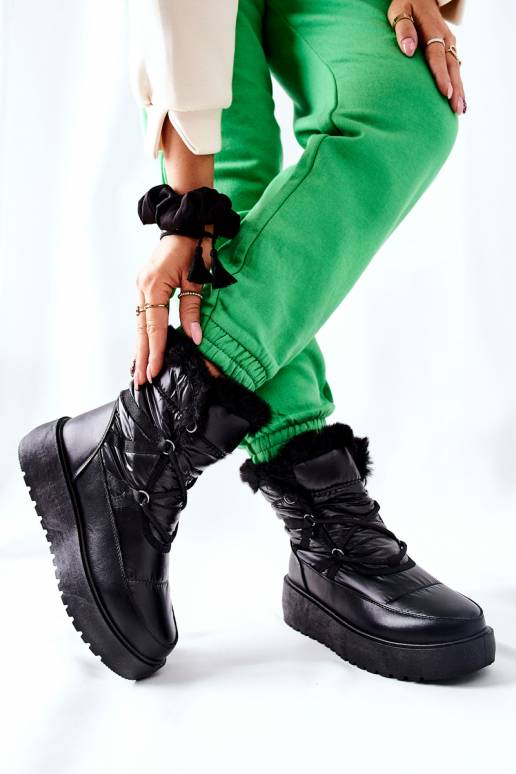 Šilti sniego batai juodos spalvos... Šilti sniego batai juodos spalvos...