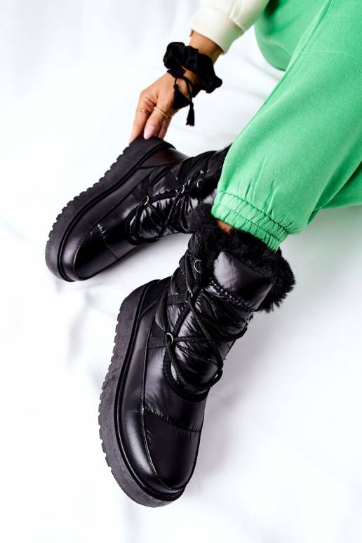 Šilti sniego batai juodos spalvos... Šilti sniego batai juodos spalvos...