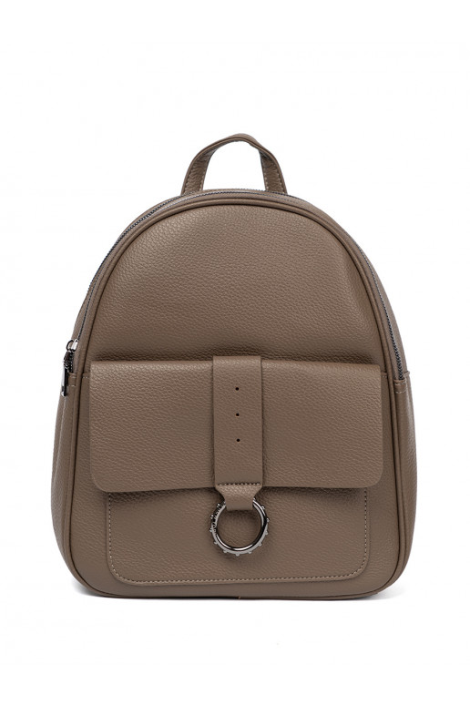 smėlio spalvos kuprinė iš eko odos smėlio spalvos kuprinė iš eko odos