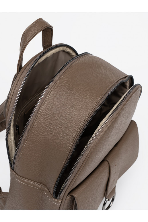 smėlio spalvos kuprinė iš eko odos smėlio spalvos kuprinė iš eko odos