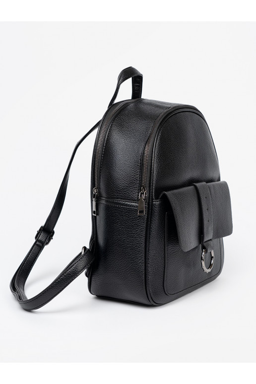 juodos spalvos kuprinė iš eko odos juodos spalvos kuprinė iš eko odos