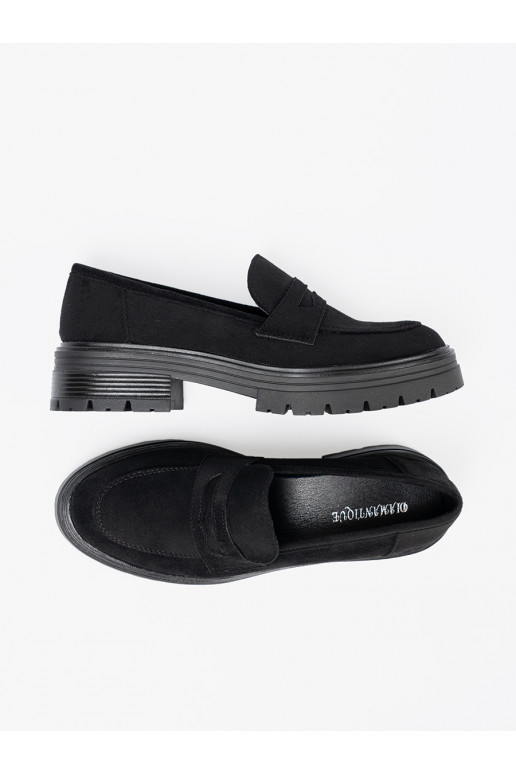 Elegantiško stiliaus moteriški pusbačiai su platforma