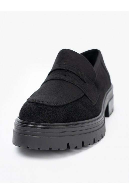 Elegantiško stiliaus moteriški pusbačiai su platforma