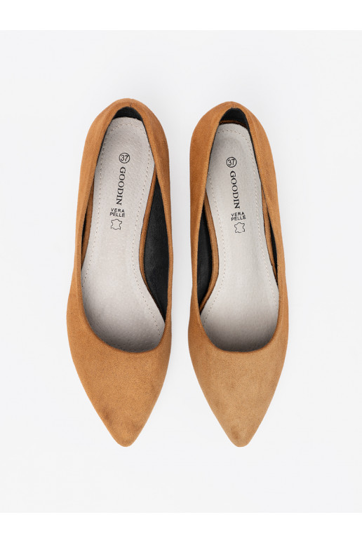 Hn d lodičky s n zk m ozdobn m podpatkem