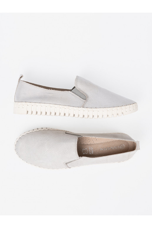 pilkos spalvos batai slip-on z mi wstawkami