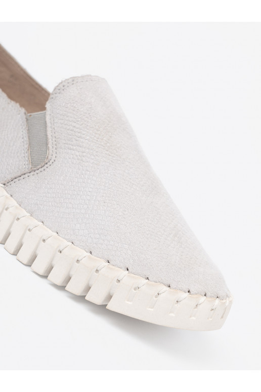 pilkos spalvos batai slip-on z mi wstawkami