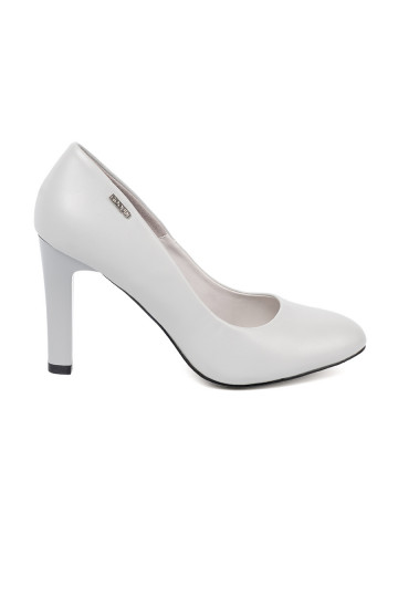 pilkos spalvos  aukštakulniai su aukštu kulnu