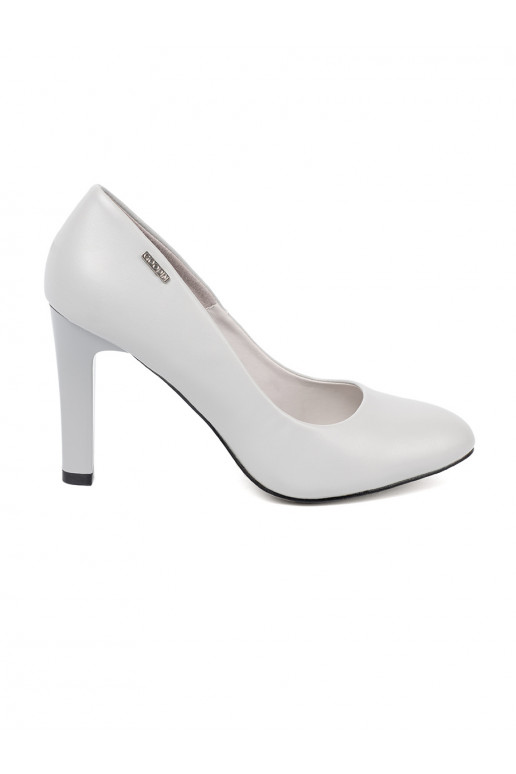 pilkos spalvos  aukštakulniai su aukštu kulnu