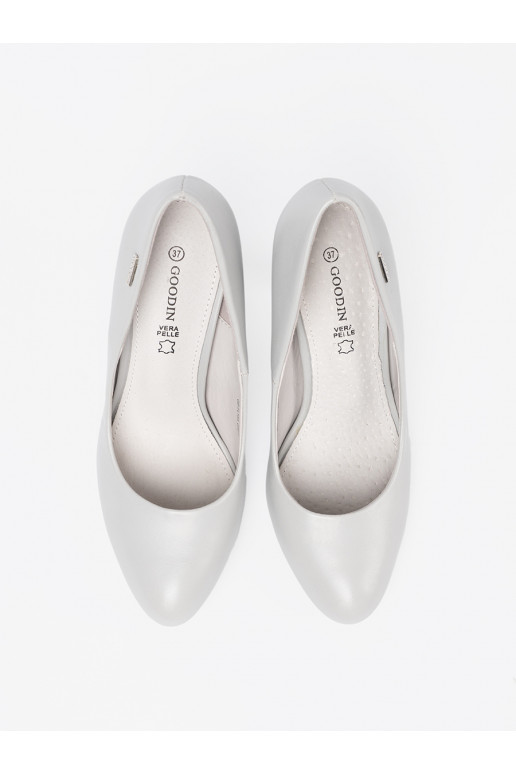 pilkos spalvos  aukštakulniai su aukštu kulnu