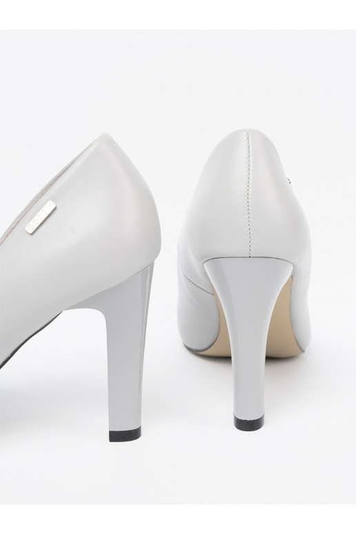 pilkos spalvos  aukštakulniai su aukštu kulnu