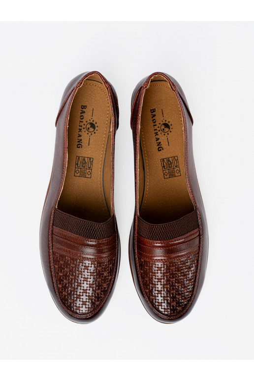 moteriški pusbačiai slip-on z fakturowanym noskiem moteriški pusbačiai slip-on z fakturowanym noskiem