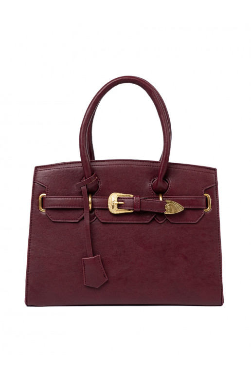 bordo spalvos rankinė  m kolorze