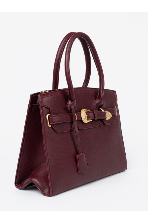 bordo spalvos rankinė  m kolorze