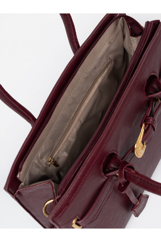 bordo spalvos rankinė  m kolorze