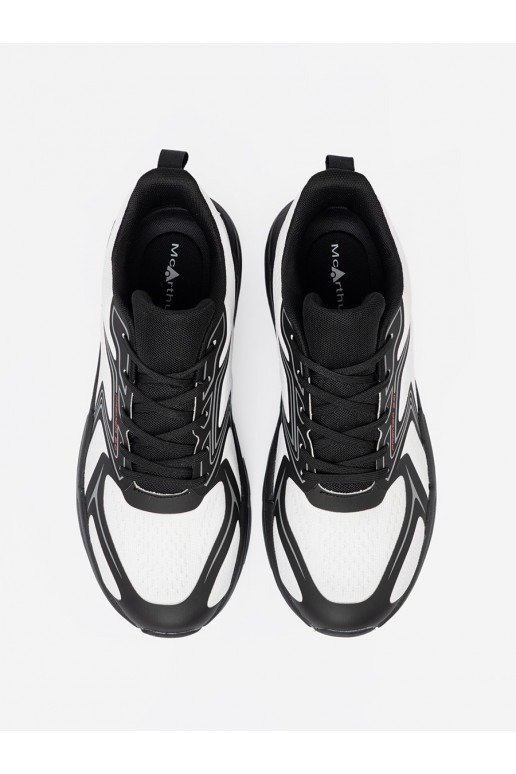  sportiniai batai baltos spalvos juodos spalvos z siateczkową strukturą McArthur