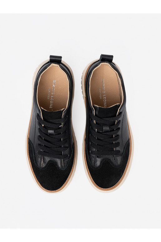 Juodos spalvos  modelio batai   na j platformie Sergio Leone