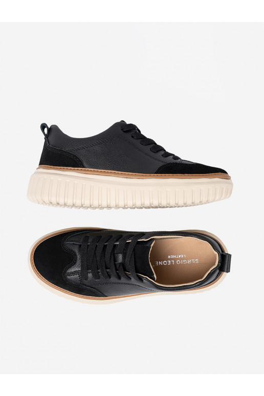 Juodos spalvos  modelio batai   na j platformie Sergio Leone