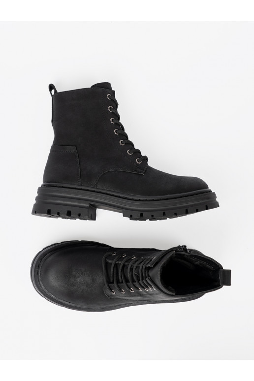 Juodos spalvos moteriški bataie z m i bieżnikiem Sergio Leone