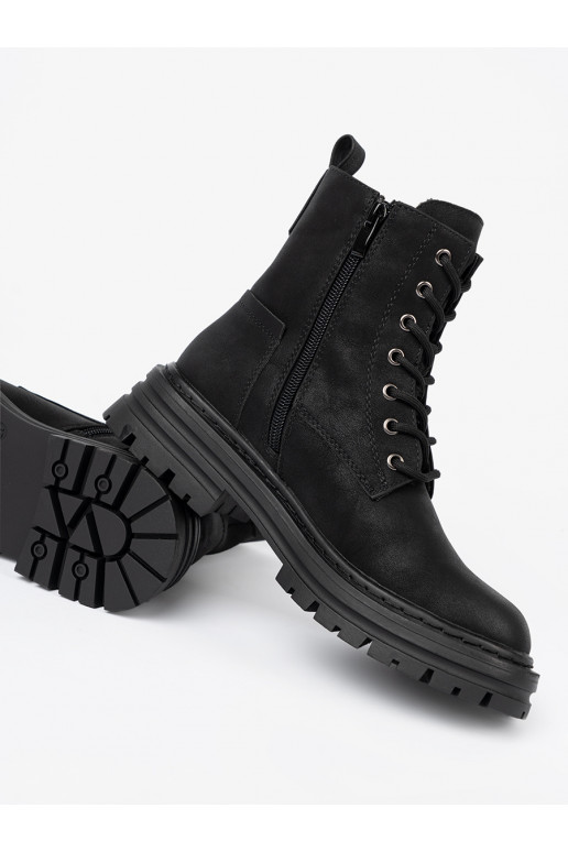 Juodos spalvos moteriški bataie z m i bieżnikiem Sergio Leone