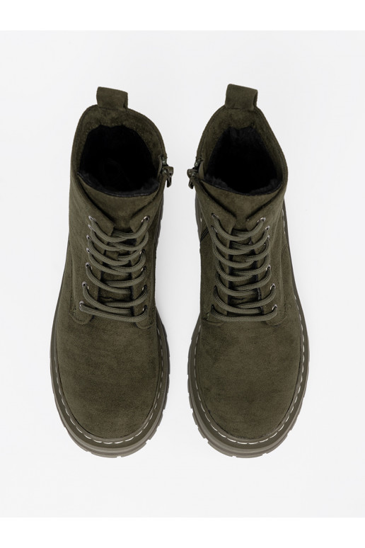 chaki spalvos  Aulinukai z zamszowym wykończeniem Sergio Leone