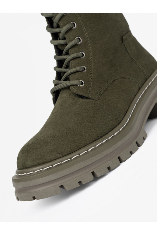 chaki spalvos  Aulinukai z zamszowym wykończeniem Sergio Leone