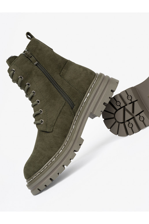 chaki spalvos  Aulinukai z zamszowym wykończeniem Sergio Leone