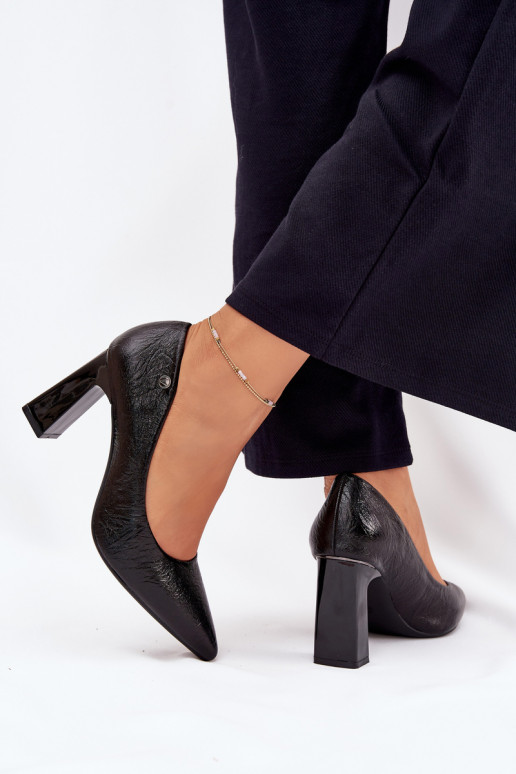 Aukštakulniai bateliai Vinceza 62252 Juodos spalvos