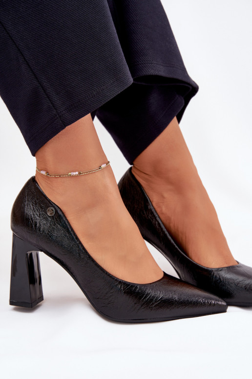 Aukštakulniai bateliai Vinceza 62252 Juodos spalvos