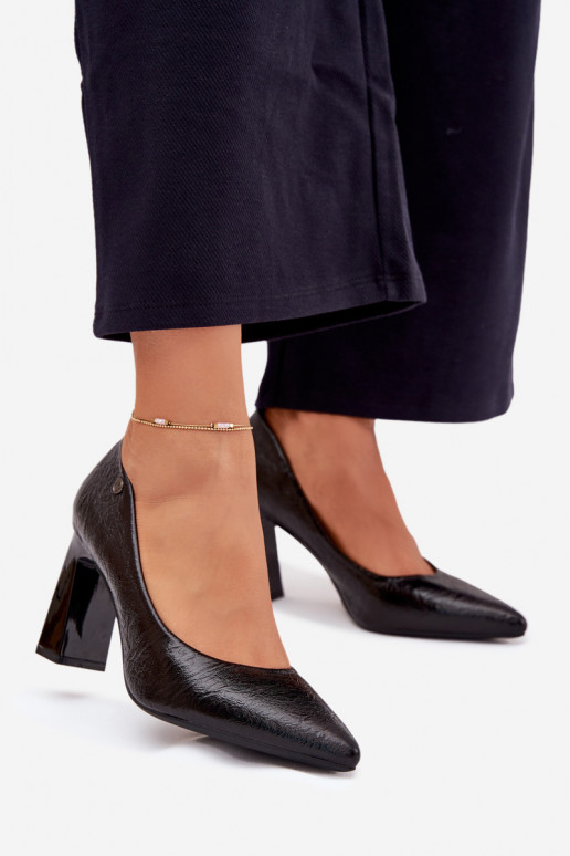 Aukštakulniai bateliai Vinceza 62252 Juodos spalvos