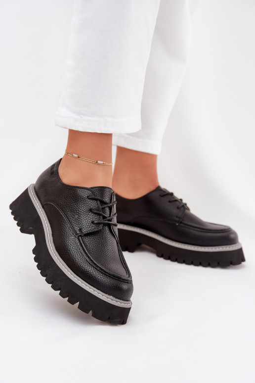 batai moteriški mokasinai  Big Star NN274052 Juodos spalvos