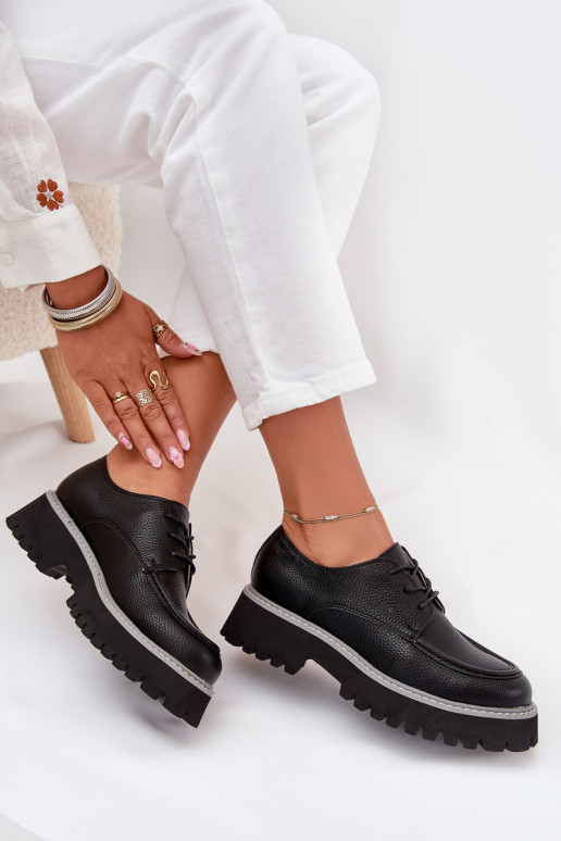 batai moteriški mokasinai  Big Star NN274052 Juodos spalvos