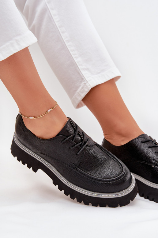 batai moteriški mokasinai  Big Star NN274052 Juodos spalvos