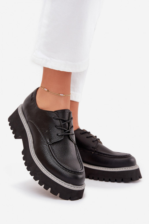 batai moteriški mokasinai  Big Star NN274052 Juodos spalvos