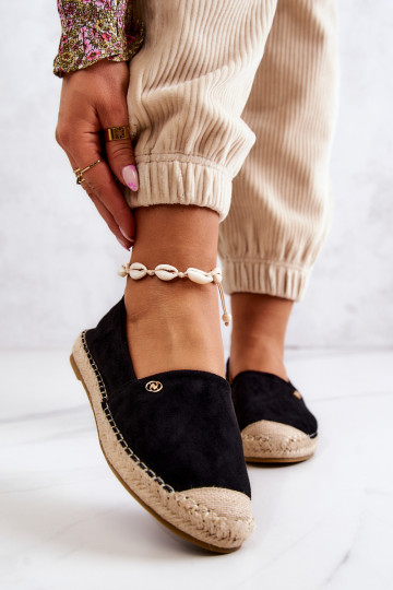 Zomšinės espadrilės Juodos spalvos Joaquin