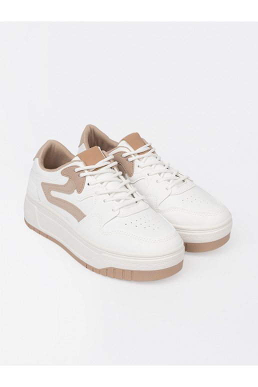 Baltos   modelio batai su platforma