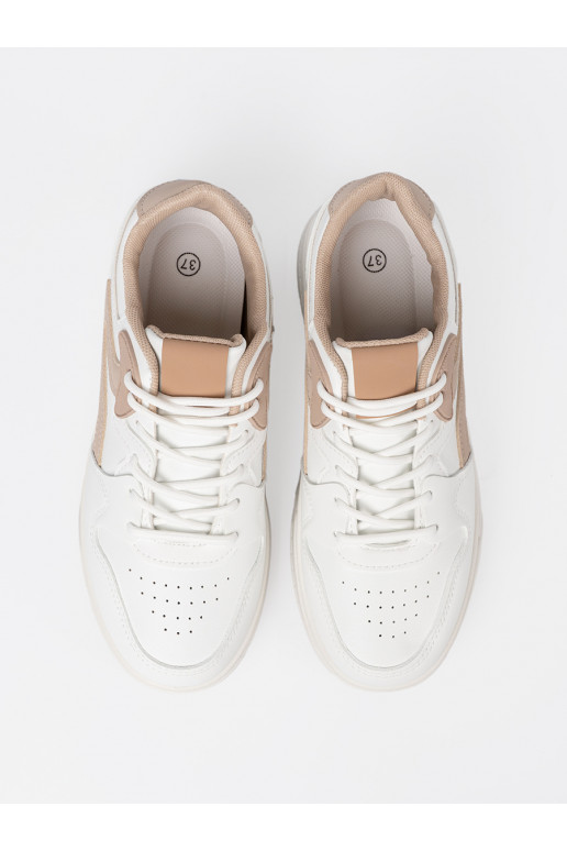 Baltos   modelio batai su platforma