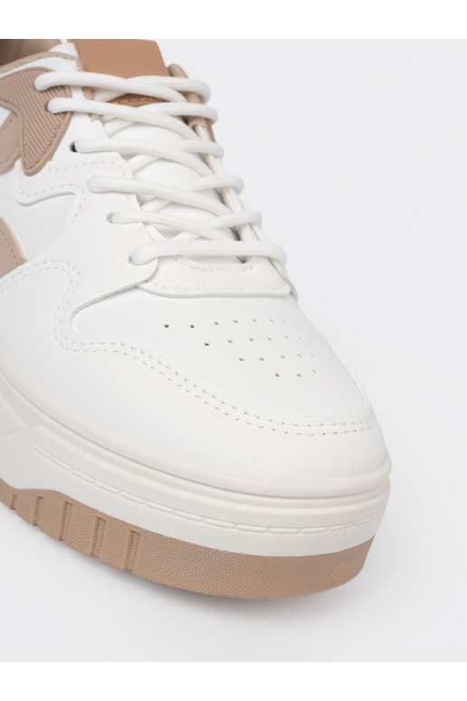 Baltos   modelio batai su platforma