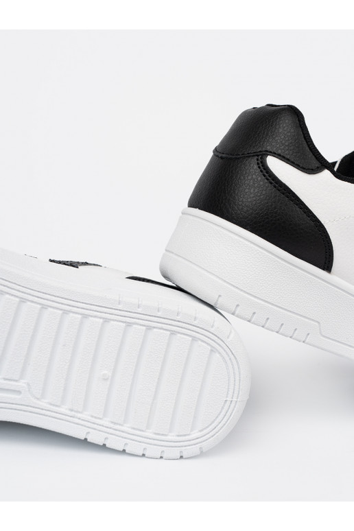  juodos-baltos spalvos  modelio batai z brokatowymi wstawkami