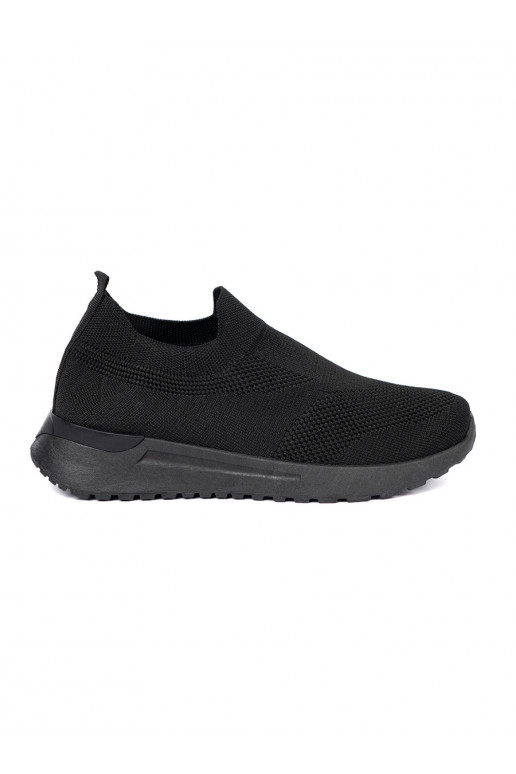 Sportinio stiliaus batai typu slip-on juodos spalvosm kolorze