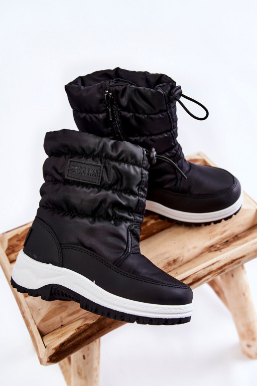 Vaikiški sniego batai su užtrauktukais Big Star KK374235 Juodos spalvos Vaikiški sniego batai su užtrauktukais Big Star KK374235 Juodos spalvos