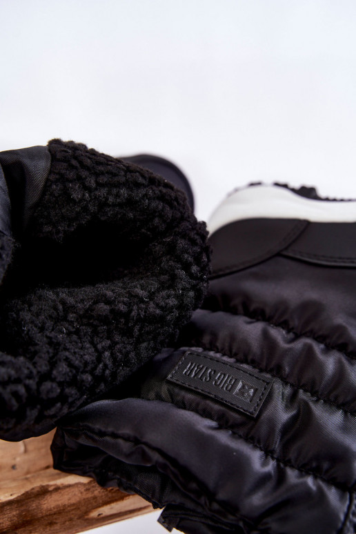 Vaikiški sniego batai su užtrauktukais Big Star KK374235 Juodos spalvos Vaikiški sniego batai su užtrauktukais Big Star KK374235 Juodos spalvos