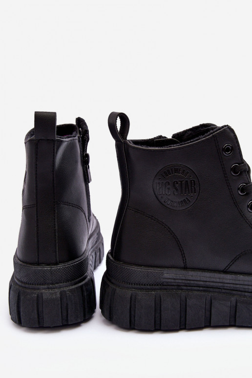 pašiltinti   laisvalaikio batai  Big Star MM274625 Juodos spalvos pašiltinti   laisvalaikio batai  Big Star MM274625 Juodos spalvos