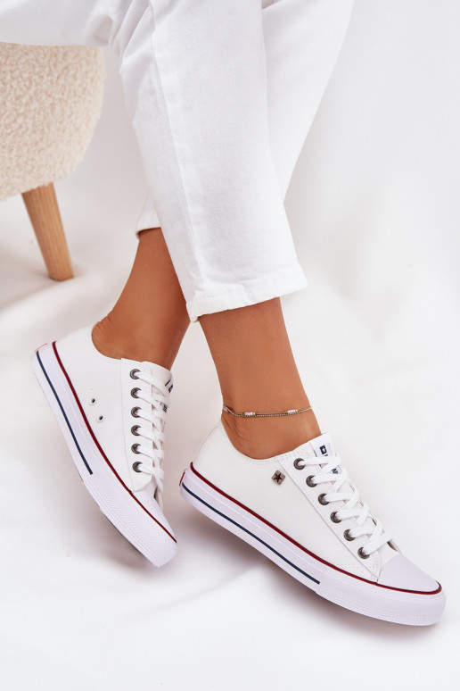 Žemi laisvalaikio bateliai Big Star DD274A232 baltos spalvos