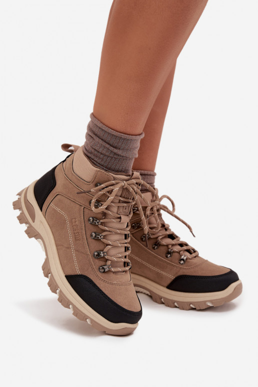 žygio batai  Big Star SS274095 smėlio spalvos žygio batai  Big Star SS274095 smėlio spalvos