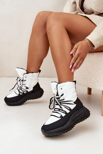 sniego batai   Big Star SS274060 Baltos-Juodos spalvos